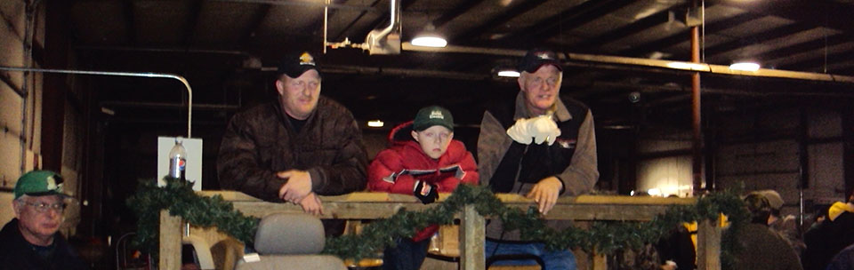 Scott Jr. Nickolas and Scott Vander Kolk Sr. Of Vander Kolk Auction and Appraisal at M&W Asset recovery auction in Grand Rapids, Michigan